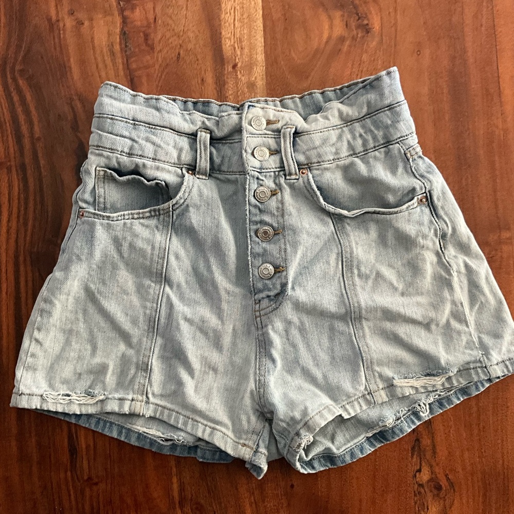 Wild Fable High Waist Blue Denim Shorts